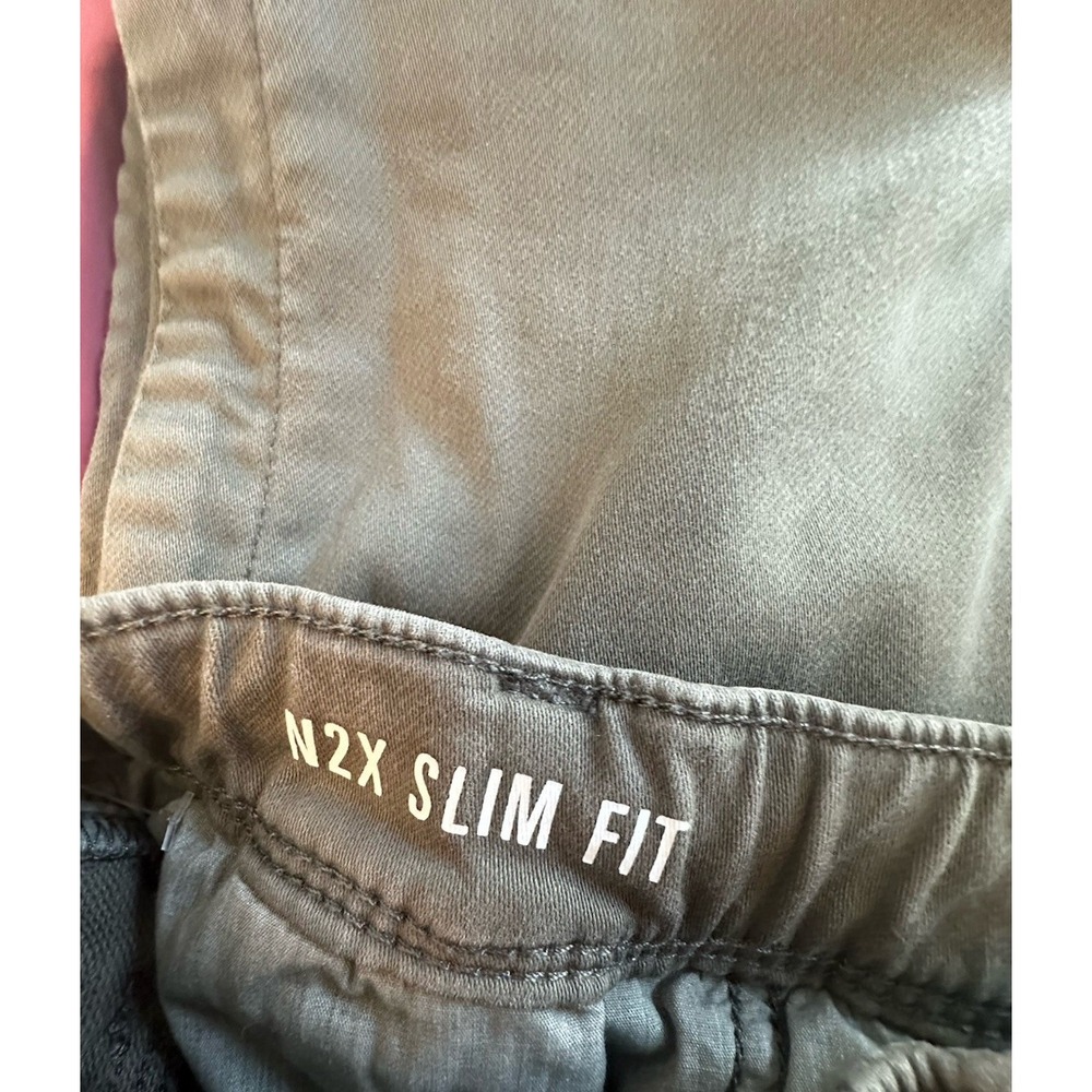 DU/ER Duer N2X No Sweat Slim Fit Joggers Pants Men's sz 36 Green Elastic Waist - Picture 6 of 7